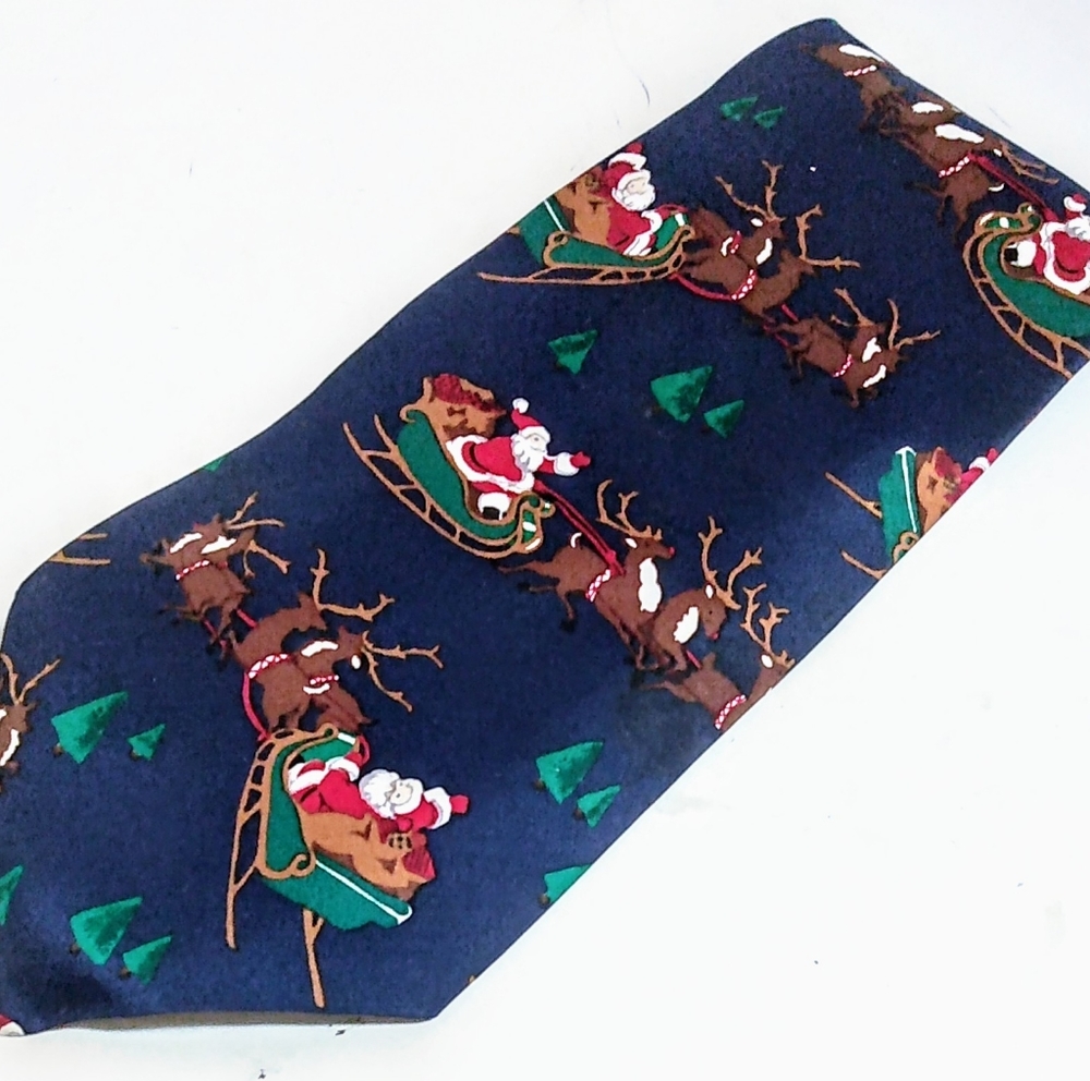 Silk Christmas Tie Made by Ultra